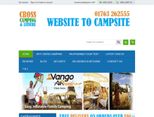 Tablet Screenshot of crosscamping.com